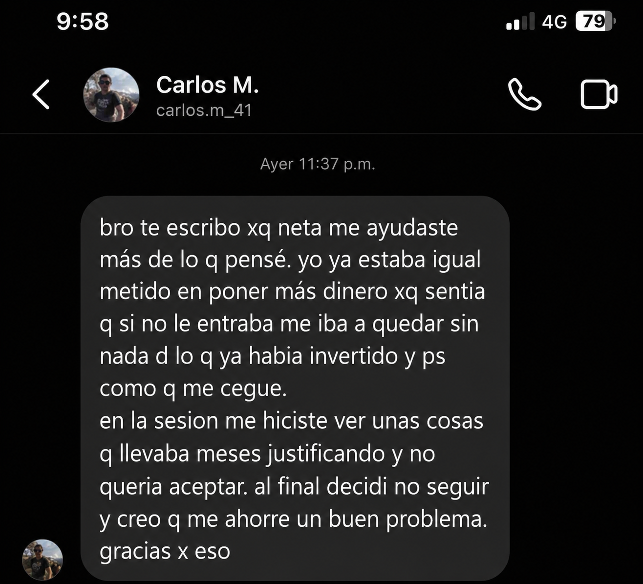 Testimonio 1